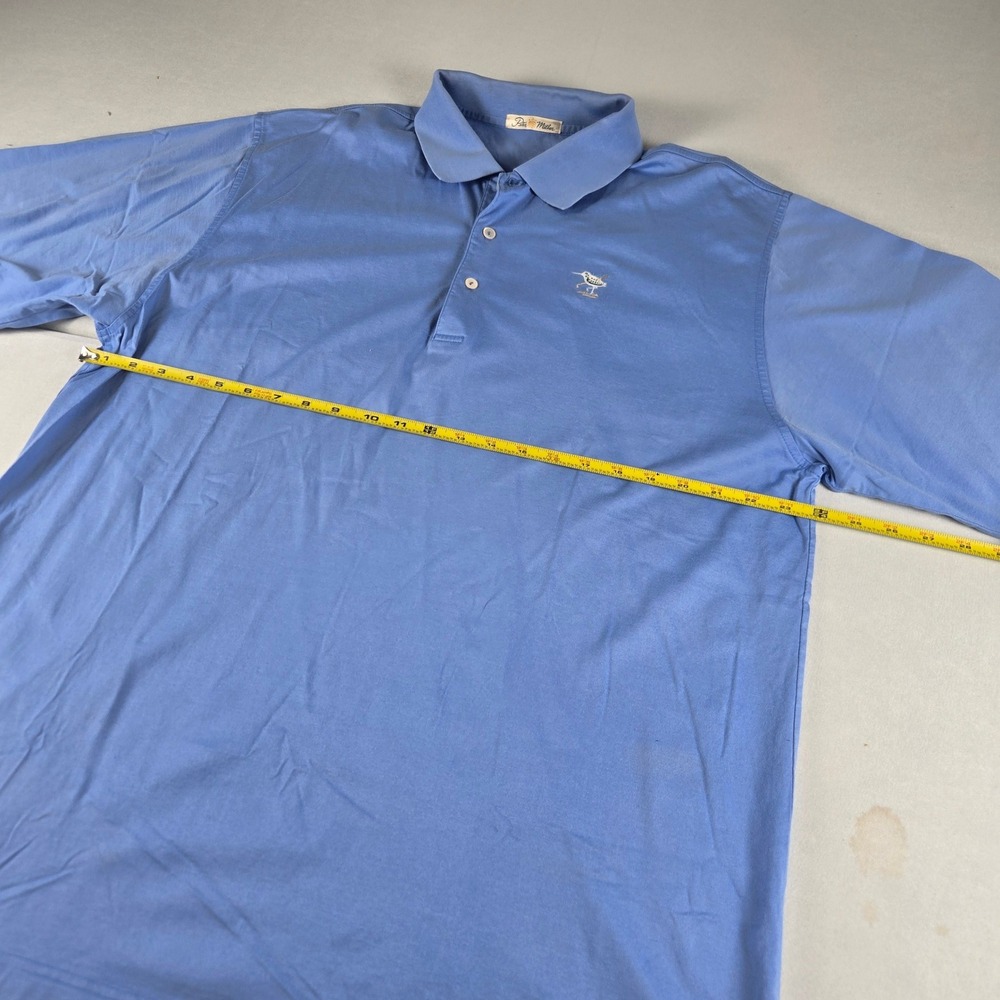 Peter Millar Men's XL Blue Polo Shirt Golf Country Club Shorebird Logo - Picture 8 of 11